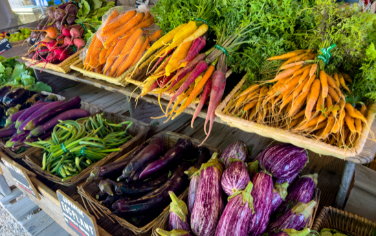 Expositor amb hortalisses